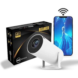 SEZGoods S1 Pro Mini Beamer - Smart Projector - 4K-ondersteuning - WiFi 6 & Bluetooth 5.2 - Voor iOS & Android