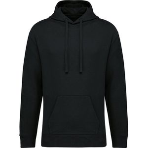 Native Spirit Ecologische uniseks sweater met capuchon en afhangende mouwen French Terry NS431 - Black - XXS