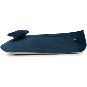 Isotoner - Ballerina's - Eend Ei Blauw - Leren Zool - Zeer Comfortabel