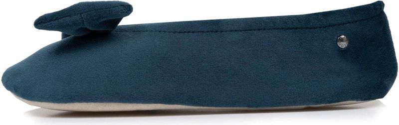 Isotoner - Ballerina's - Eend Ei Blauw - Leren Zool - Zeer Comfortabel