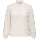 Carchloey - Overhemd - Lange Mouwen - Regular Fit - Ruches en Glitterdetail