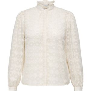 Carchloey - Overhemd - Lange Mouwen - Regular Fit - Ruches en Glitterdetail