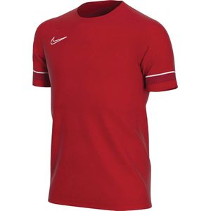 Nike Academy 21 Junior  Sportshirt - Maat 164  - Jongens - Rood/Donker rood/Wit