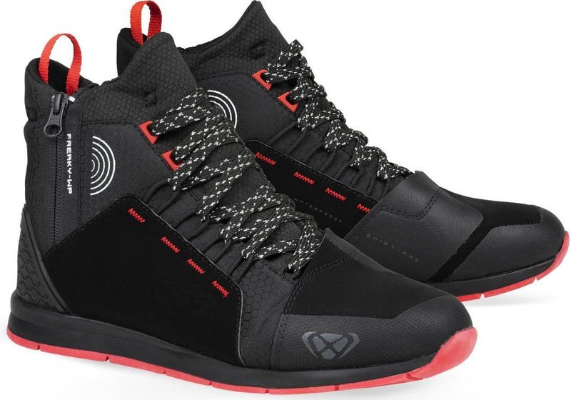 Ixon - Freaky WP - Motorschoenen - Zwart Rood Wit - Laars