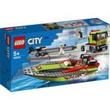 LEGO® City - Raceboottransport - Bouwset - Multicolor - Kunststof