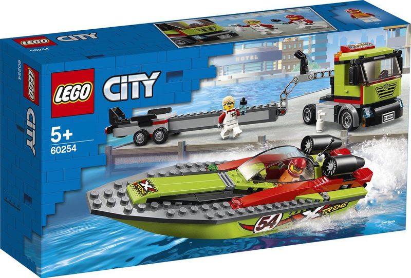 LEGO® City - Raceboottransport - Bouwset - Multicolor - Kunststof