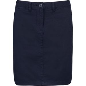 Rok Dames 40 NL (42 FR) Kariban Washed dark navy 97% Katoen, 3% Elasthan