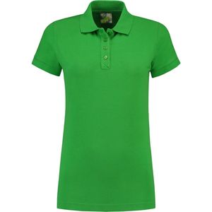 Lemon & Soda jersey polo voor dames in de kleur lime in de maat XXL