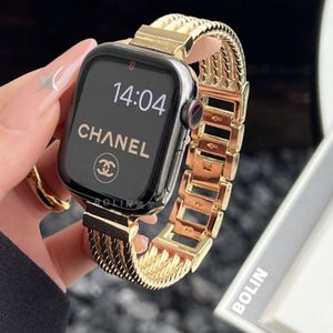 Luxe Applewatch horlogebandje van hoogwaardig metaal- 38/40/41 mm- verstelbare sluiting