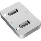 LogiLink - QP0033 - Docking Station - Zilver - USB-C - Dual NVMe M.2
