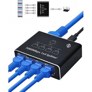 Equivera Internet Splitter - Netwerk Switch - Netwerk Splitter - Internet Switch - Internet Verdeler - Internetsplitter