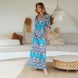 Chic by Lirette - Kimono Lotus Myzithres - S - Blauw