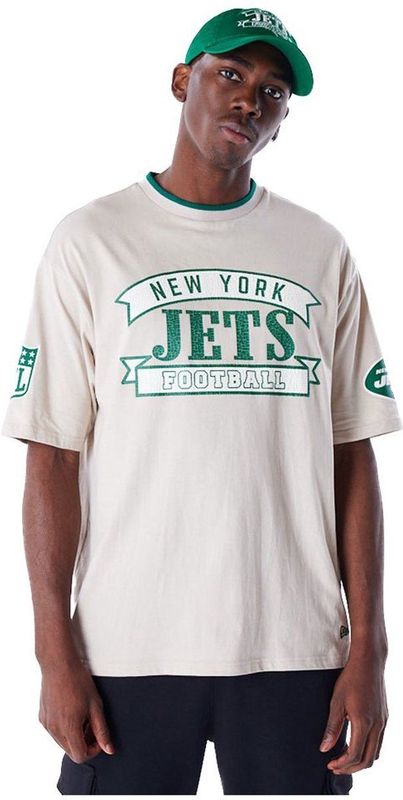 New Era - Oversized T-shirt - Wit - New York Jets NFL Graphic