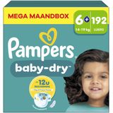 Pampers - Baby Dry - Mega Maandbox - 192 Luiers
