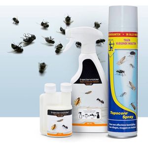 Topscore vliegenspray - Knock off insectenmiddel - vliegende en kruipende insecten