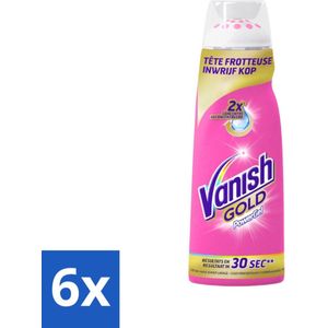 6 x Vanish Gold - Vlekkenverwijderaar Gel - Voorbehandeling - Gekleurde Was - 200 ml - Vlekkenverwijderaar - Vlekken Uit Kleding - Wasmiddel - Voorbehandeling Vlekken - Vlekken Verwijderen