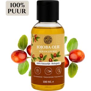 Jojoba Olie 100ml - Puur en koudgeperst - Onbewerkt - Biologisch - 100% Natuurlijk - Jojobaolie voor Huid en Haar - Huidolie - Massageolie - Haarolie