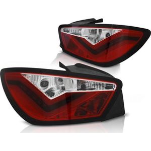 Achterlichten SEAT IBIZA 6J 3D 06 08-12 ROOD HELDER LED STRIP