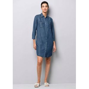 Alba Moda Hemdblusenkleid Hemdblusenkleid in Jeansoptik aus trageangenehmer Lyocellware