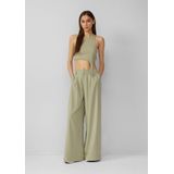 QS - Harembroek - Lichtgroen - Wide Leg - Mid Waist - Lang