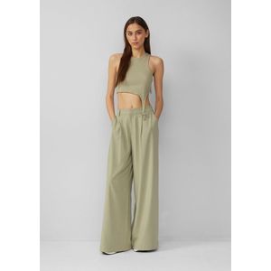 QS - Harembroek - Lichtgroen - Wide Leg - Mid Waist - Lang