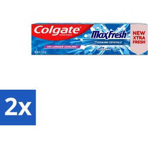 2 x Colgate Tandpasta Maxfresh Coolmint 100 ml - Tandpasta - Colgate - Frisse Adem - Mondhygiëne - Cool Mint