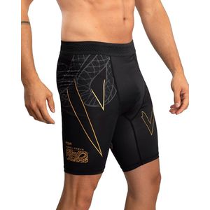 Venum Serpenti Vale Tudo Shorts Zwart Zilver Goud - S