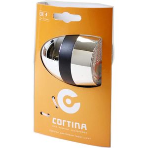 Cortina koplamp Amsterdam chroom/zwart dynamo origineel