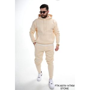 Trainingspak |Trainingspak Fleec - Dikke pak Met capuchon- Mannen Trainingspak Compleet Set Hoodie + Broek S