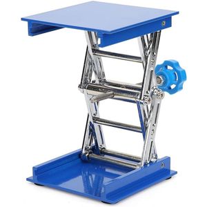 Tables Élévatrices de Laboratoire, Support de Plate-forme de Levage and aluminium pour laboratoire Bleu Plaqué Support de Levage de Laboratoire 100 x 100 x 40 mm (100 x 100 x 40 mm)