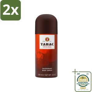 Tabac Original - Deodorant Bodyspray - Verfrissend - 150 ml - Voordeelverpakking - 2 stuks - Deodorant spray - Verfrissende geur