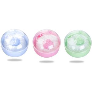 Lichaamspoederdons Babydispenser 3,54 inch Na het badverzorgingshulpmiddel Zacht ontwerp Reisdop voor vrouwen, kinderen, peuters, kinderhygiëneproducten - Drie gemengde kleuren