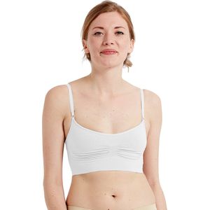 Pretty Polly BH - Eco-Wear - Naadloze - Soft - Comfort - Bralet -XL - Wit