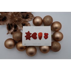 HipByLynn - Antislip haarspeldjes baby - Haarspeldje voor feestdagen - Natalie - Antislip kerst haarspeldje - Antislip speldje - Dunne haartjes - Natalie - Eerste haarspeldje - Baby haar