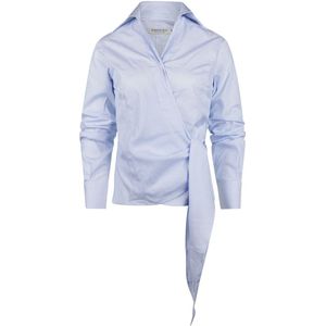 Steppin' Out Wikkel Blouse Julia Streep Lichtblauw - Maat S - Heren