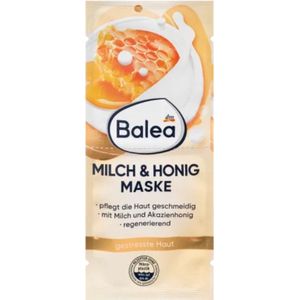 Balea Gezichtsmasker melk & honing (2x8 ml) - 16 ml
