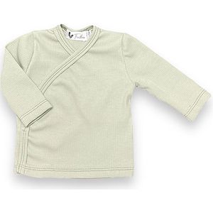 Overslagshirt lange mouw Rib Jesey Dusty Green - Zachtgroen - Feathers - Maat 50/56