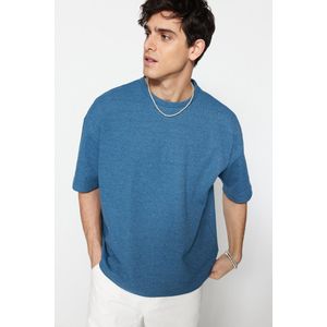 Trendyol TMNSS22TS00049 Volwassenen Mannen T-shirt - indigo - XS