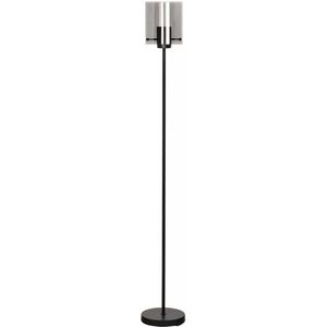 Interno Vloerlamp 1 lichts uplight zwart/smoke glas - Modern - Freelight - 2 jaar garantie