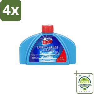 At Home - Clean - Vaatwas Machinereiniger - Verwijdert Hardnekkig Vuil - 250 ml - Voordeelverpakking - 4 stuks - Vaatwasser reiniger - Vaatwasser onderhoud