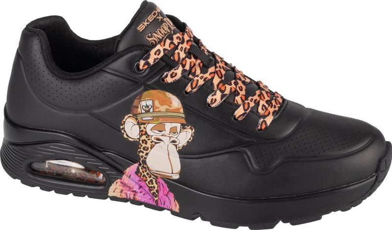 Skechers - Uno Dr Bombay Sneaker - Zwart - Durabuck Bovenwerk