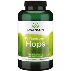 Swanson Health Hops - 180 Capsules - 620 mg Hop per dosering (310mg per capsule)
