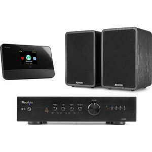 Fenton - HiFi Stereo Set - Tuner, Versterker en 2 Speakers - FM, DAB, Internetradio - 200W