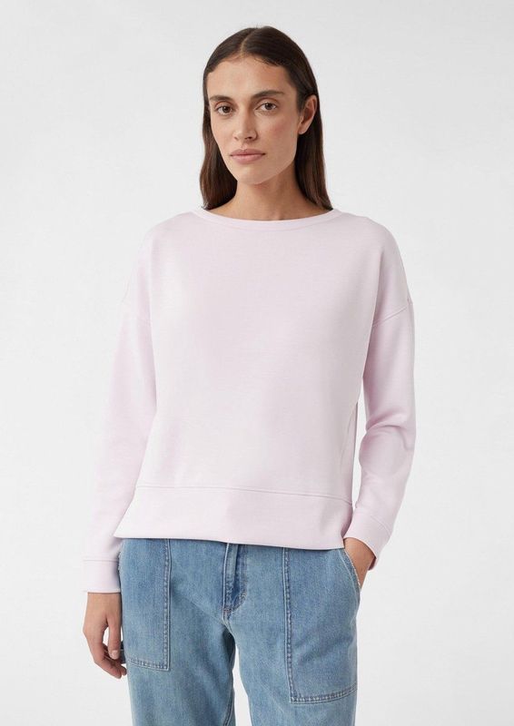 comma casual identity - Sweatshirt - Rosé - Lange Mouwen - Ronde Hals