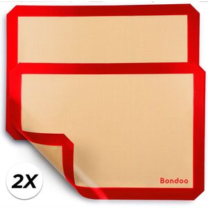 Bondoo Deegmat 40x30cm - 2X- Rood