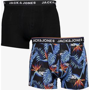 Jack & Jones heren boxershorts 2-pack bloemenprint - Blauw - Maat XXL