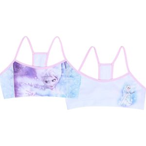 2x DISNEY FROZEN blauw topje