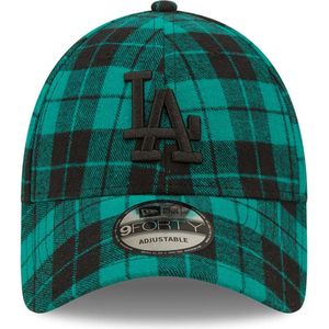 LA Dodgers Plaid Dark Green 9FORTY Adjustable Cap