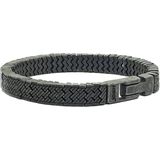 Josh - 03496-BRA-VB - Armband - Zwart - 22 CM - Stijlvol Design