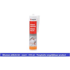 AFDICHT BITUMEN - ZWART - 310ML - BITUMEN RUBBER - WET SEAL SEAL & FIX - VERGELIJBAAR MET TIXOPHALTE - ART. CODE 8711533020565